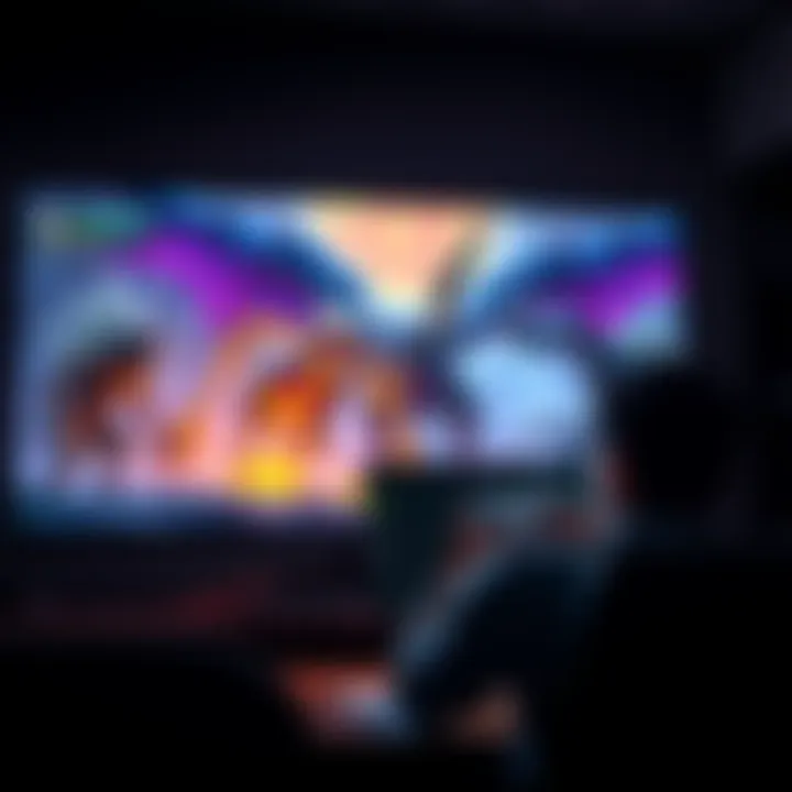 Player looking at Monster Hunter Wilds on Xbox A new player sits in front of an Xbox, feeling overwhelmed while starting Monster Hunter Wilds, with the game screen showing a vibrant game environment full of monsters.