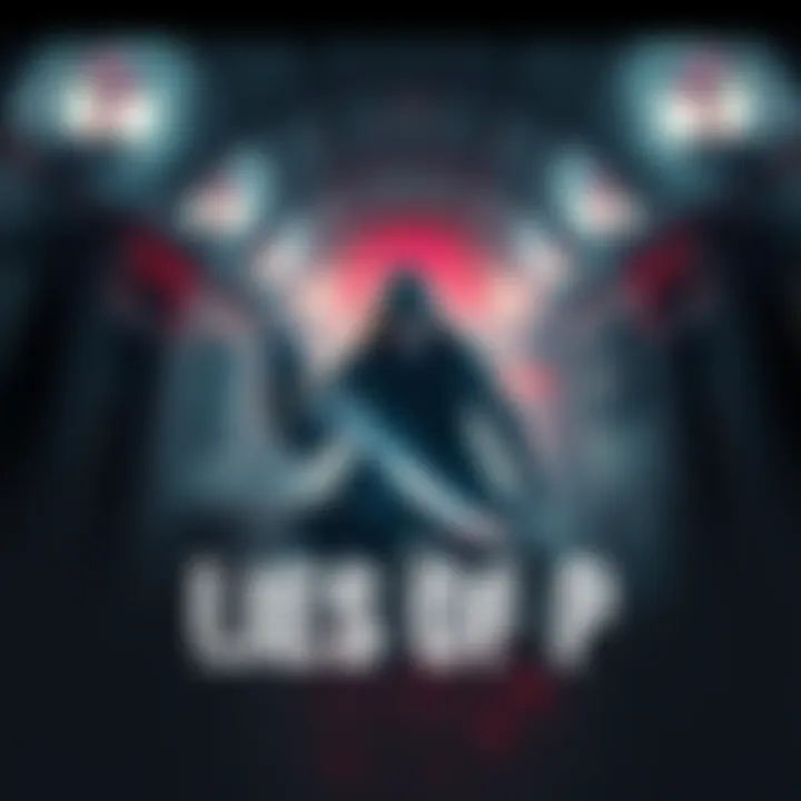 Gamer exploring a dark hotel in Lies of P with a sword, focused on gameplay and strategy