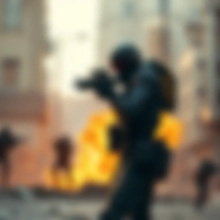 A player being shot at in an extraction shooter game, standing firm without going down, showcasing in-game action and mechanics.