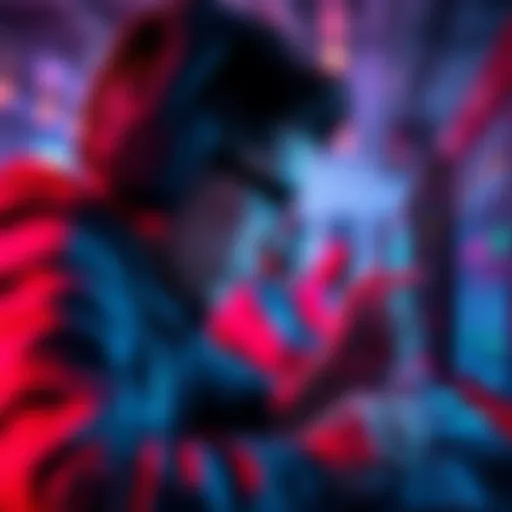 A gamer intensely focused on the screen as the Server Slam countdown reaches its final moments, showcasing excitement and tension.