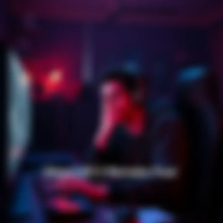 A horror game player looks startled while playing Silent Hill 2 Remake, pausing the game with a hand over their mouth in a dimly lit room, surrounded by gaming equipment.