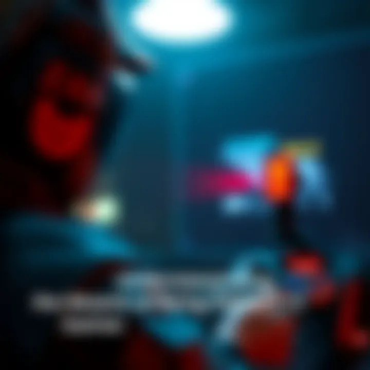 A gamer marks a location on screen with an exclamation mark ping to alert teammates.