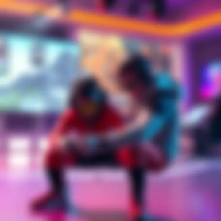 A gamer focused on perfecting air roll left technique in a virtual game environment.