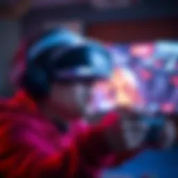 A person struggles with PSVR2 controls while playing a VR game, showing frustration