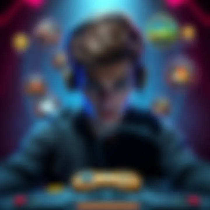 A gamer looking frustrated while playing Marathon, surrounded by game graphics and icons representing PvP and extraction gameplay.