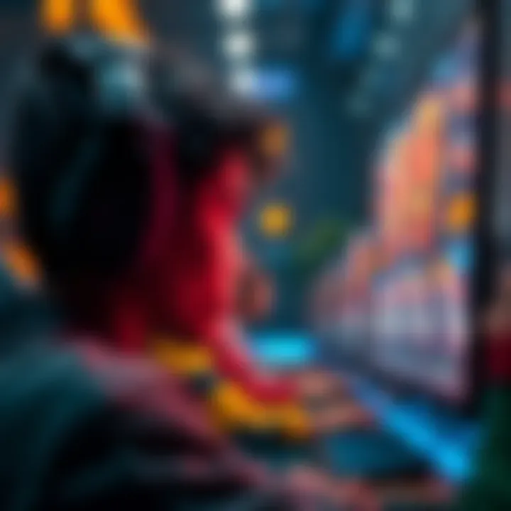 A player staring at their screen, contemplating ranked rewards and skins in a gaming session