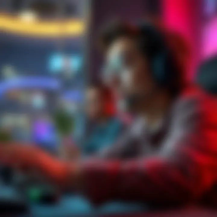 A gamer looks surprised while playing, hearing the in-game phrase 'I Really Want to Stay at Your House'.