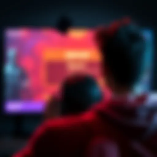 A gamer looking at a screen showing a report notification in a competitive online game.