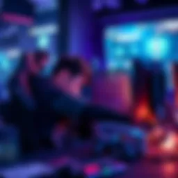 Player sabotaging teammate A gamer intentionally destroying a teammate's setup in an online game, displaying frustration and chaos in the virtual environment.