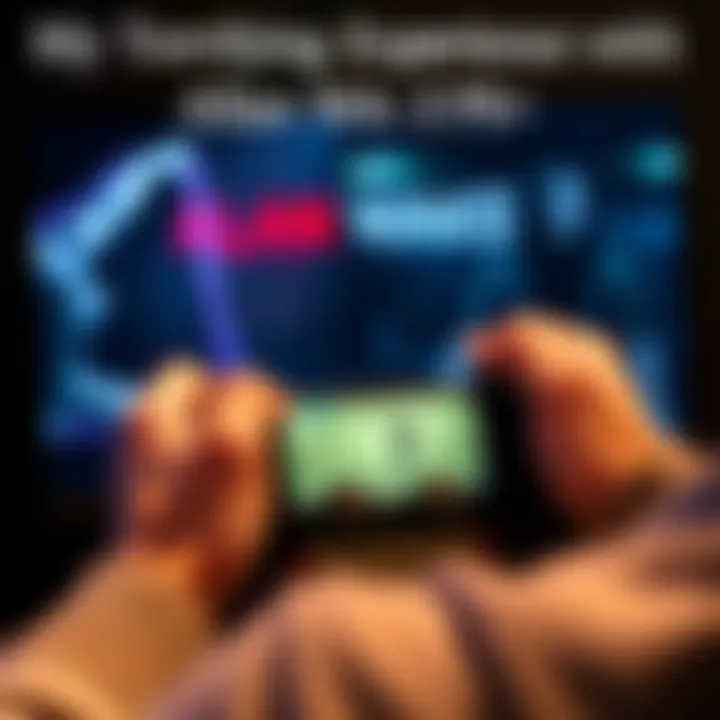 A person holding a gaming controller, looking frightened while staring at a dark screen showing Alan Wake 2's eerie atmosphere