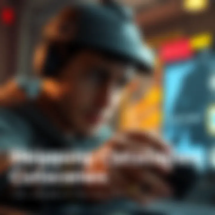 A gamer presses a button to skip a cutscene, showing a confused expression on their face as crucial story elements are skipped.