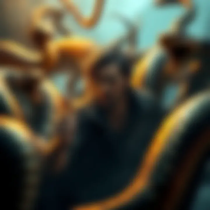 A Level 84 game character surrounded by aggressive snakes during a tense moment