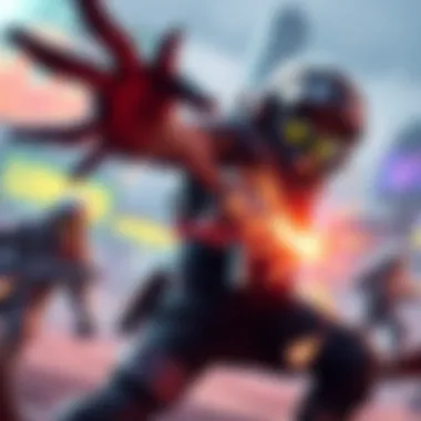 A competitive gamer activating a powerful solo ultimate move in a match, showcasing intense focus and strategy.