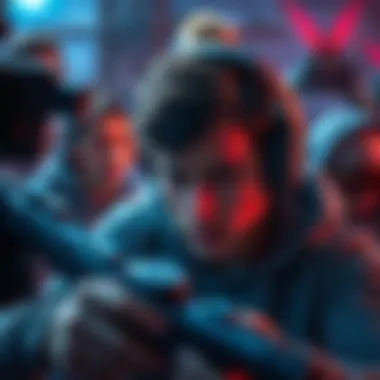 A gamer looks frustrated while surrounded by enemies in a spawncamp situation