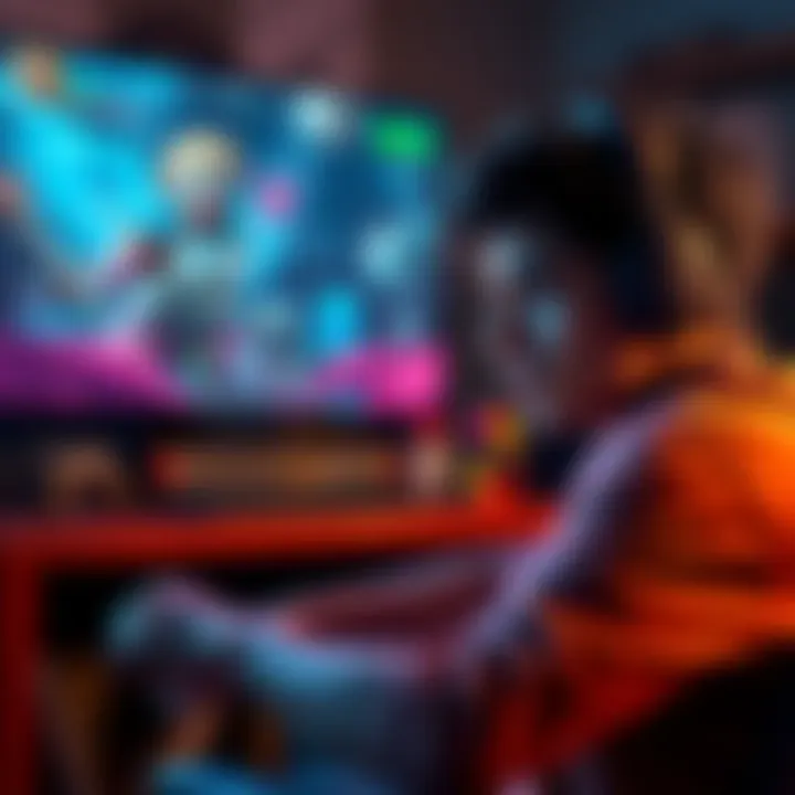 A player with a frustrated expression sits in front of a screen showing a game with character balance issues, reflecting on their experience with Ball.