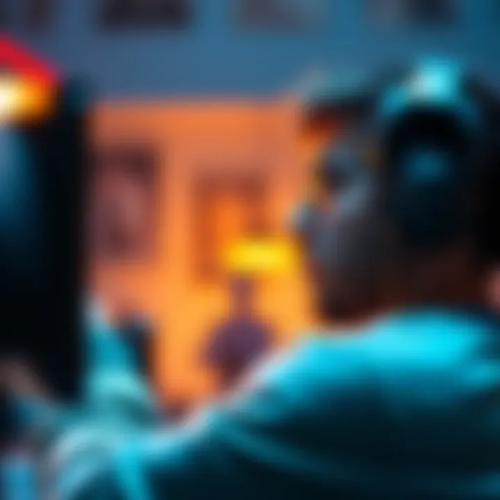 A gamer stares at their screen in disbelief after noticing their level unexpectedly increased due to a modded gun in the game.