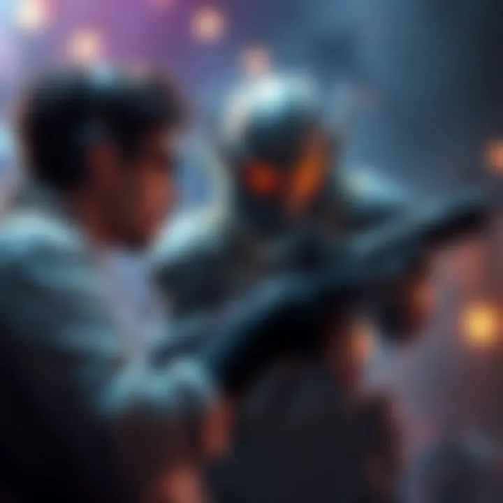 A gamer changes character to the one that eliminated them in a quickplay match, showing frustration and determination.