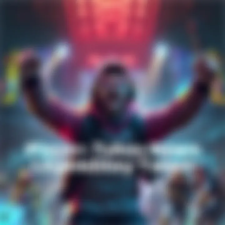 A player celebrating after defeating three legendary opponents in a gaming match, showing excitement and surprise.