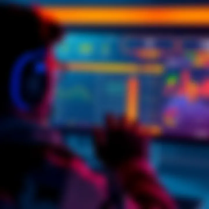 A player looking at detailed game statistics on a monitor after a fast-paced PvP match, showcasing KDA, exfil rates, and damage dealt.