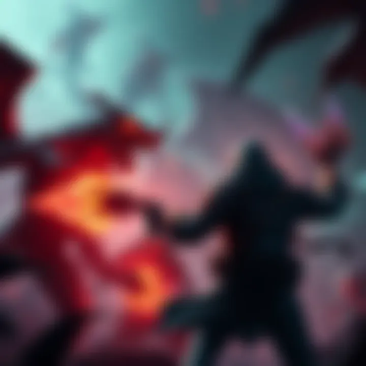 Player using Cestuses in a game battle A player battles three demons using Cestuses, showcasing quick combat skills and intense action.