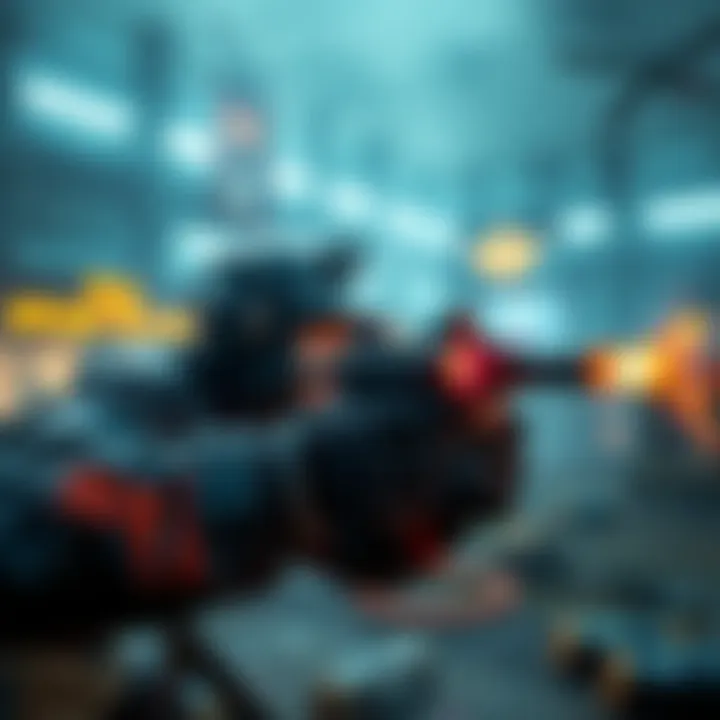 A gamer strategically deploying a Deadline Mine during combat, showcasing tactics in action