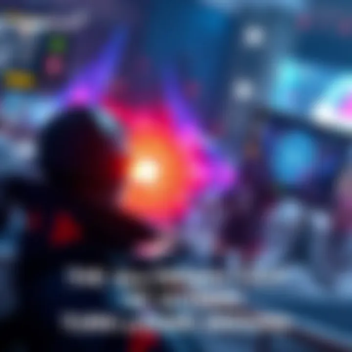 Gamer activating an ultimate skill during a competitive match, with vibrant visual effects appearing on screen