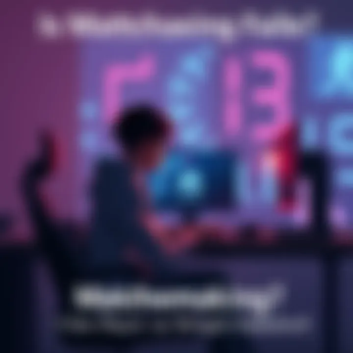 A gamer sits alone at a computer, looking frustrated while waiting for a match to start, with a timer displaying 45 seconds on the screen.