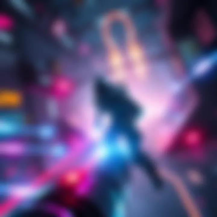 A gamer character in Zero navigating through challenging gameplay with various power-ups around.