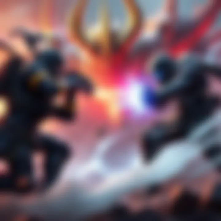 Two players engage in intense combat during a boss encounter, with a fierce boss character in the background.