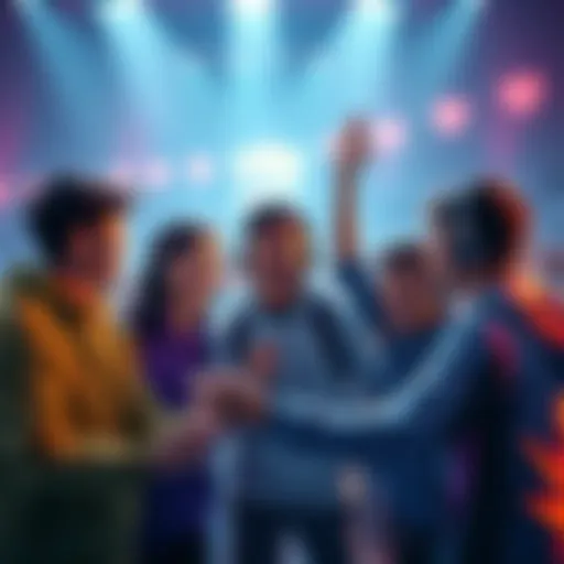 Players excitedly discussing the new game update featuring permanent content
