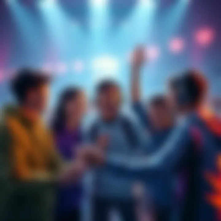 Players excitedly discussing the new game update featuring permanent content