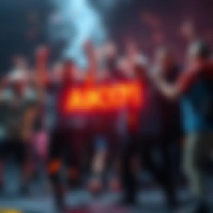 Players celebrating AK117 win Group of excited players celebrating after winning the AK117 on their first attempt