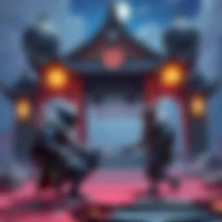 Two players cooperating in the game Wo Long, interacting with a shrine to show differences in gameplay mechanics