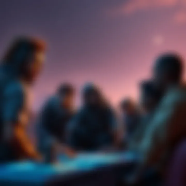 A group of gamers chatting about puzzles in Crimson Desert, with one player looking concerned about them.