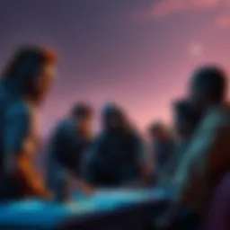 Players discussing Crimson Desert puzzles A group of gamers chatting about puzzles in Crimson Desert, with one player looking concerned about them.