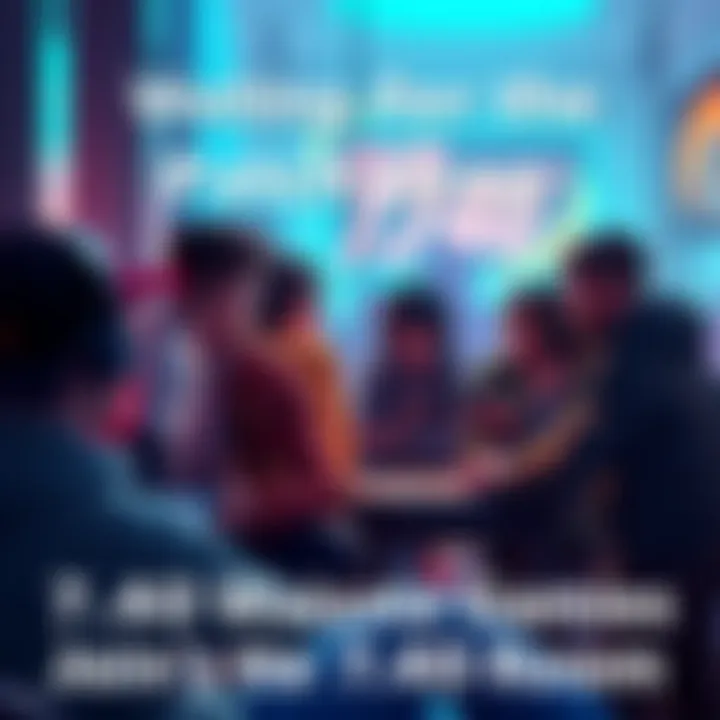 Players discussing game changes A group of gamers chatting about game patch updates in a casual setting