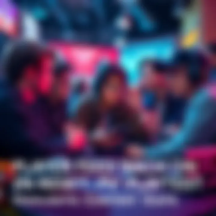 A group of gamers sharing thoughts on PvP gameplay and content needs in a casual setting