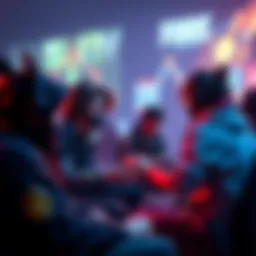 Players discussing game issues Gamers talk about connection problems while playing as Julianna in a multiplayer game setting