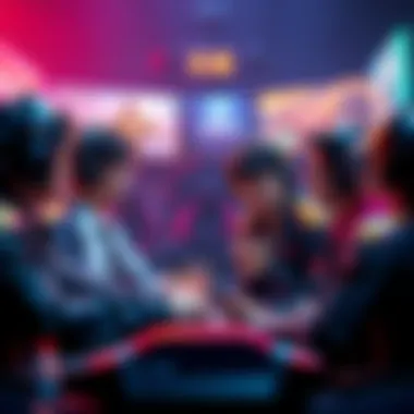 Group of gamers talking about game rewards comparison between servers