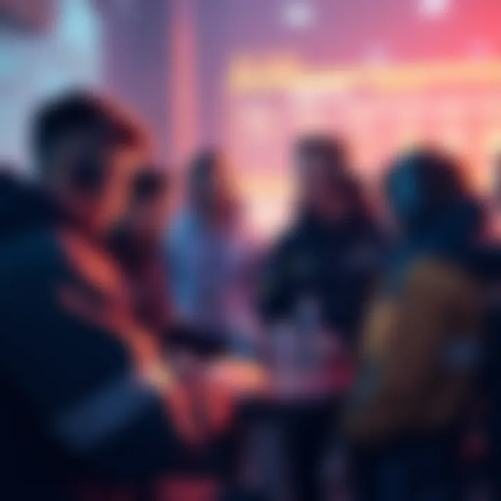 Players discussing idle animations Group of players brainstorming ideas for new idle animations in TFD