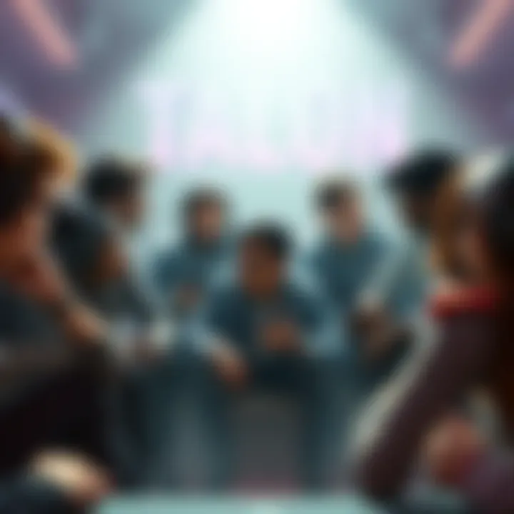 A group of gamers talking about their reasons for joining the Talon faction, with some showing frustration towards Overwatch and others sharing personal stories.