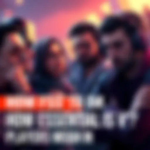 Players discussing V's role A group of players debating the importance of V in the game, showing varied expressions of concern and frustration.