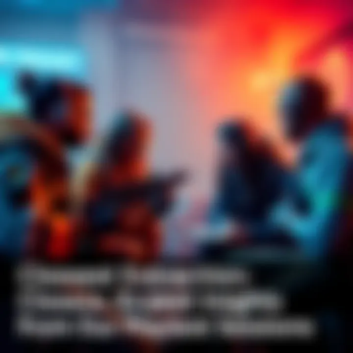 A group of players discussing strategies during a playtest session for extraction mechanics