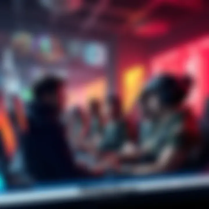 A group of gamers discussing player count trends and experiences in Marathon, with visuals of game characters and stats in the background.