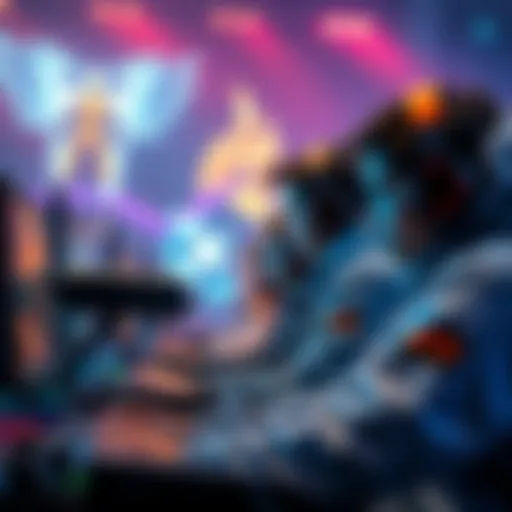 A group of players focused on their screens, playing Predecessor, showcasing the intense gameplay and strategy involved in the game.