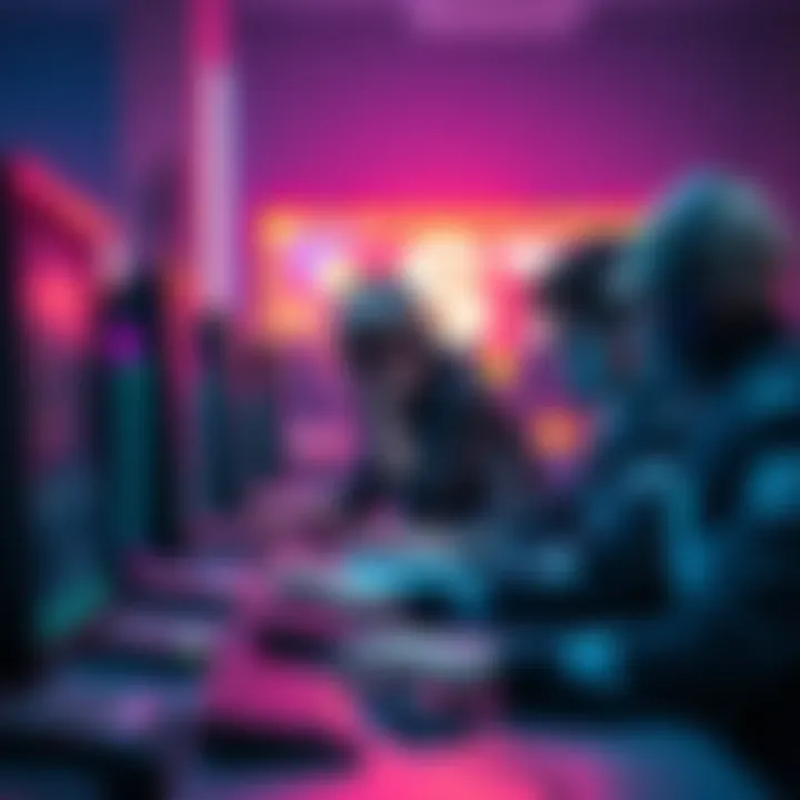 A group of players looking confused and angry at their computers after a rank reset in Ranked Reload.