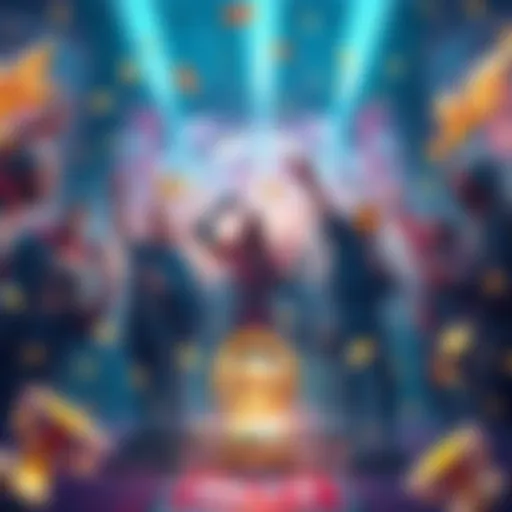 Players Gathering Glory Group of players celebrating their in-game achievements with billions of Glory