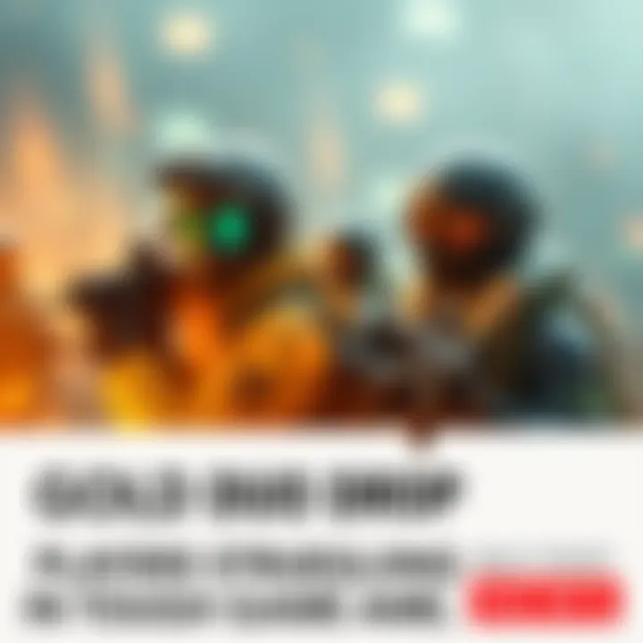 Players in Gold Duo Drop mode Two players wearing tactical gear struggle in a challenging game mode with thermal sights and MK14 rifles in the background