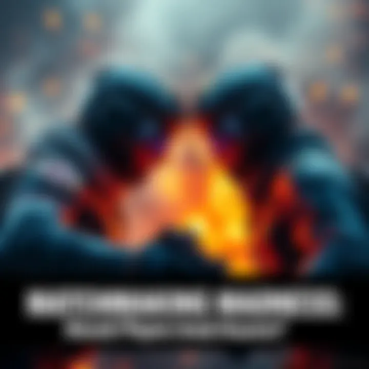 Two gamers facing off in intense gameplay, showcasing the chaos of unrestricted matchmaking.