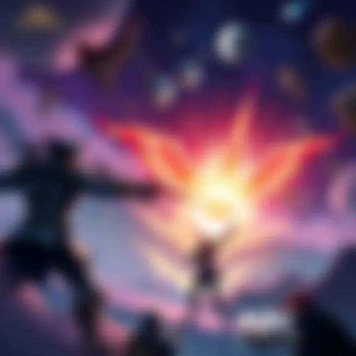 Group of players in a dynamic PvP battle on the Stella Montis map in Arc Raiders